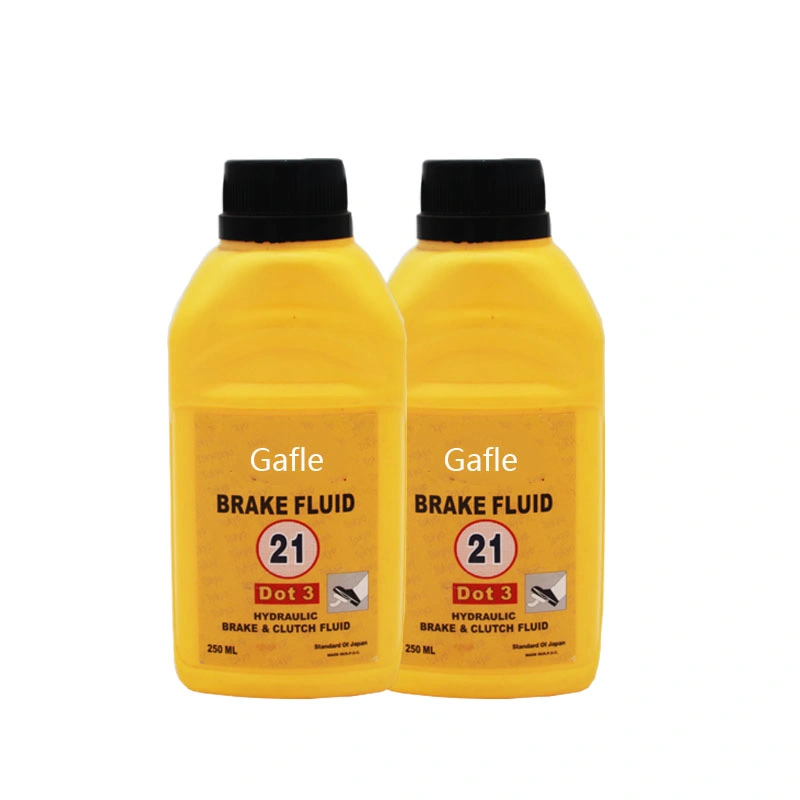 Gafle Lubraicant Oil 250ml/500ml de base de etileno de Automoción de líquido de frenos DOT3