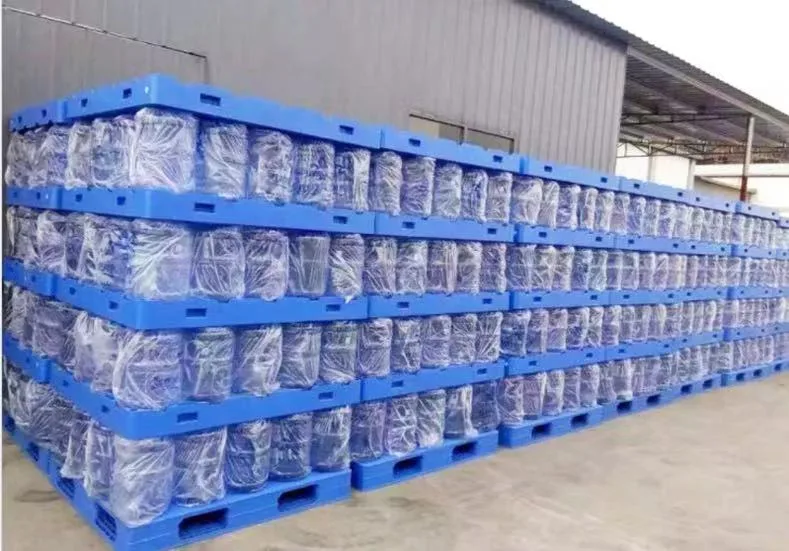 5 Gallon 20L La botella de agua los depósitos de reciclaje de apilamiento de moldeado por inyección de entrada de 4 vías de servicio pesado de carga para la venta de palets de plástico