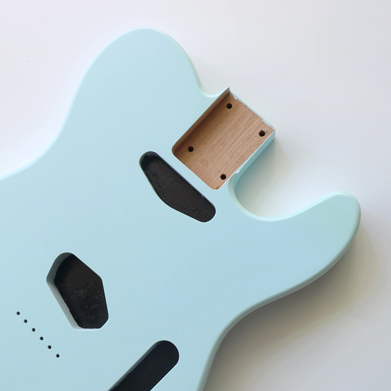 Donlis Nitro Finished Alder Daphne Blue Tele Guitar Body for Custom