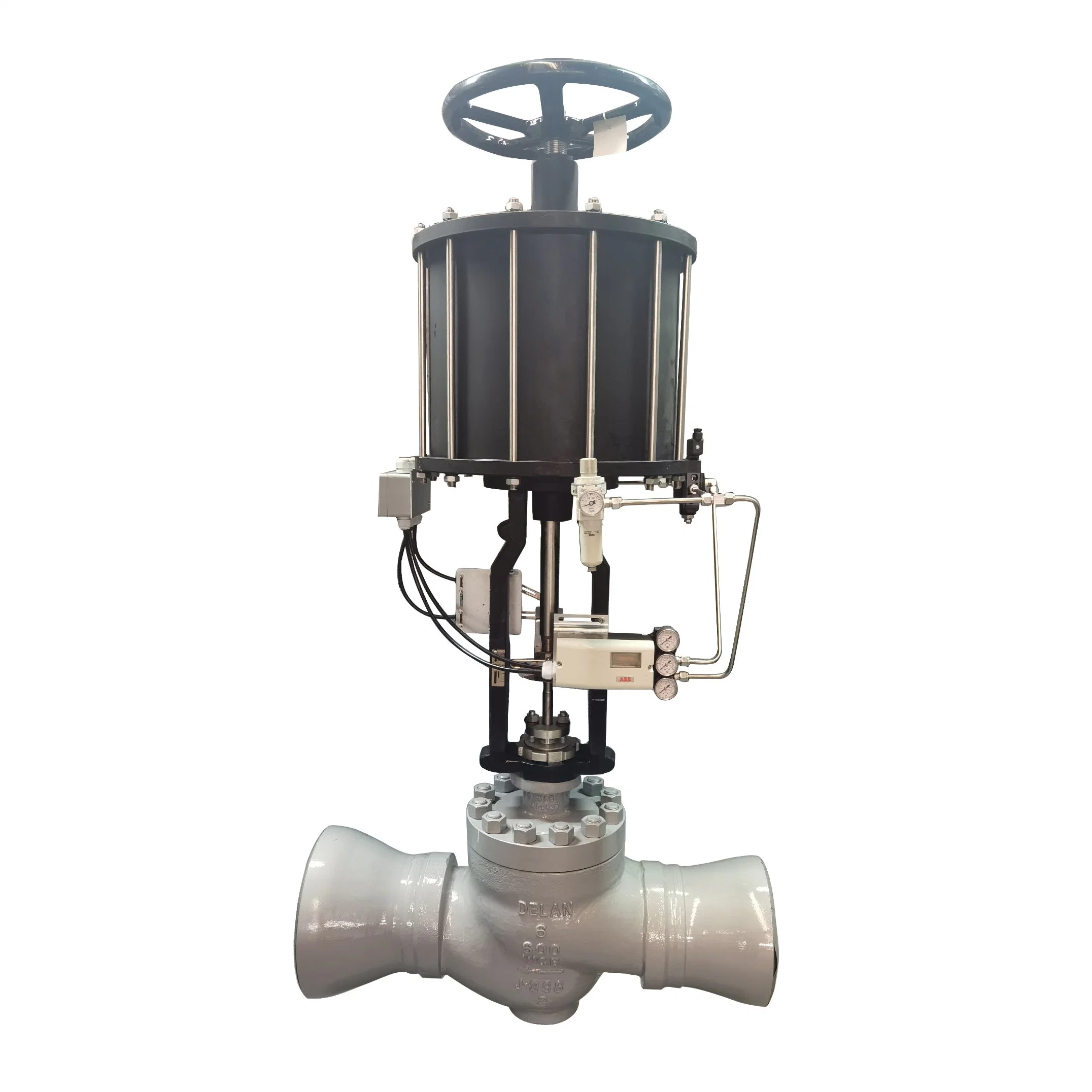 Anti-Surge Compressed Gas Molten Salt Pneumatic Piston Globe Control Valve