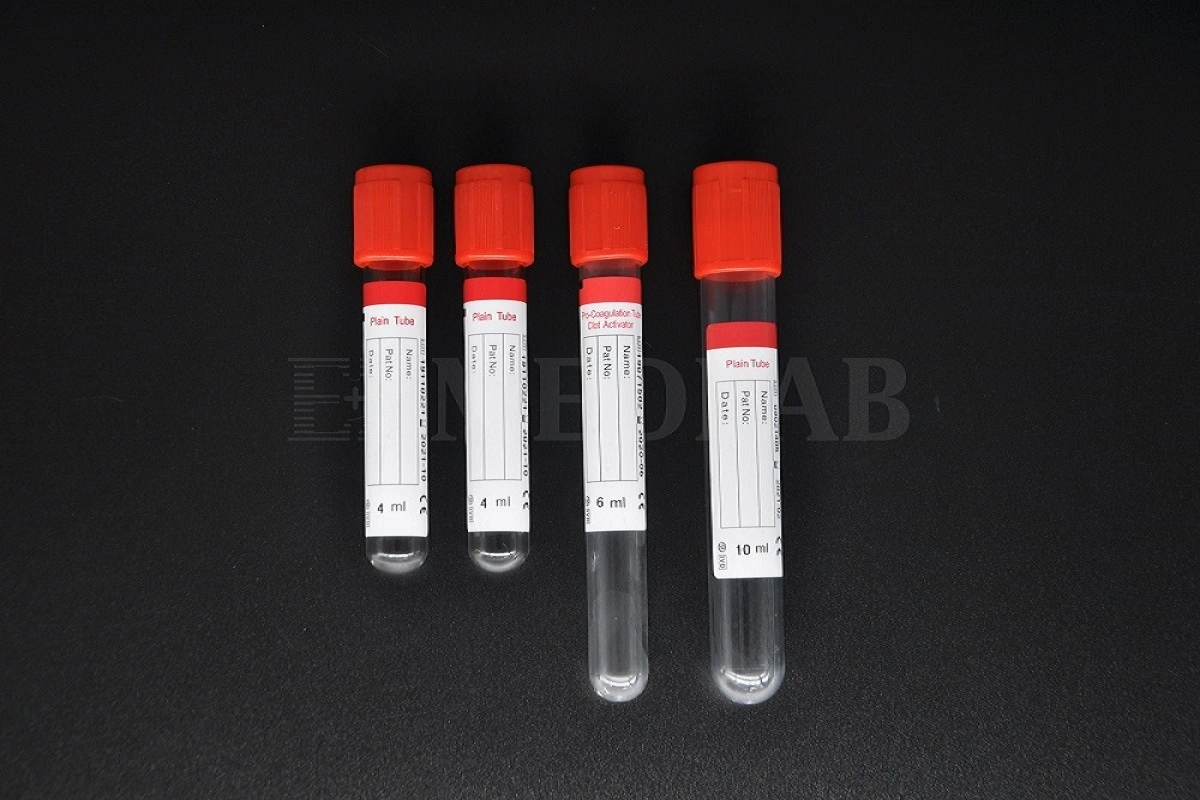 10ml médicos descartáveis heparina de Lítio/heparina sódica aspirador de coleta de sangue do tubo de ensaio