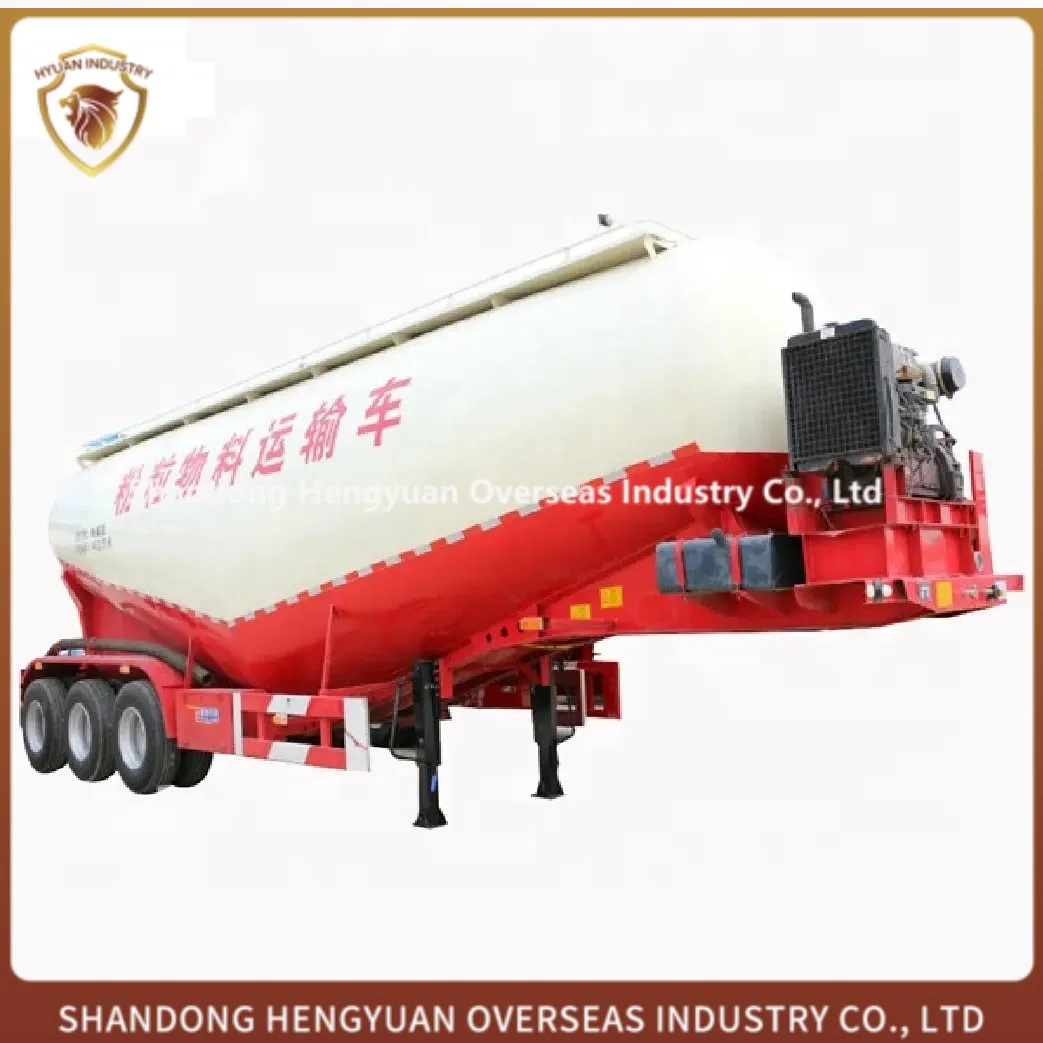 Cheap Price Cement Bulker Trailer 4 Alex 45cbm Powder Bulk Cement Tanker Truck Transporter Cement Tank