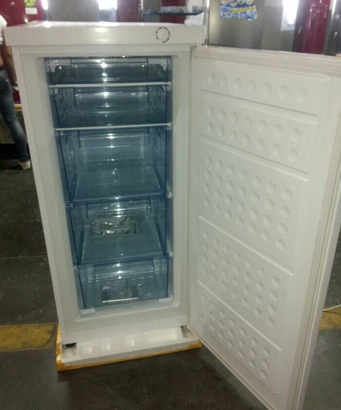 Wholesale 220L Single Door Vertical Deep Freezer with Big Draws