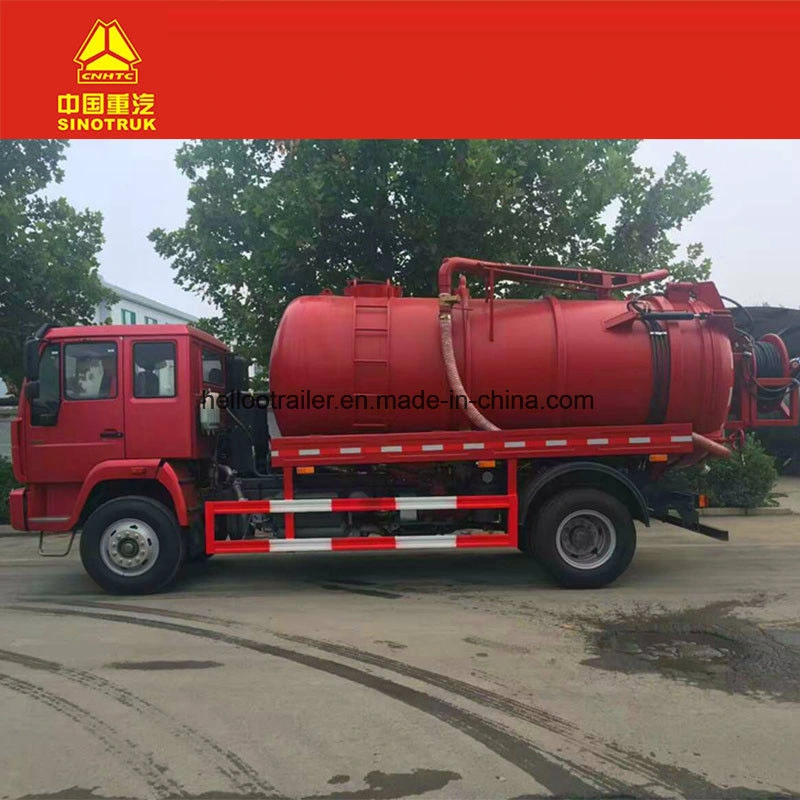 High Pressure Cleaning 4X2 Sewage Suction Tanker Truck