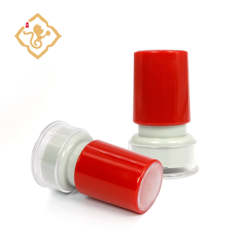 Round 28mm Pre-Inked Flash Stamp Office Photosensitive Flash Foam Stamp