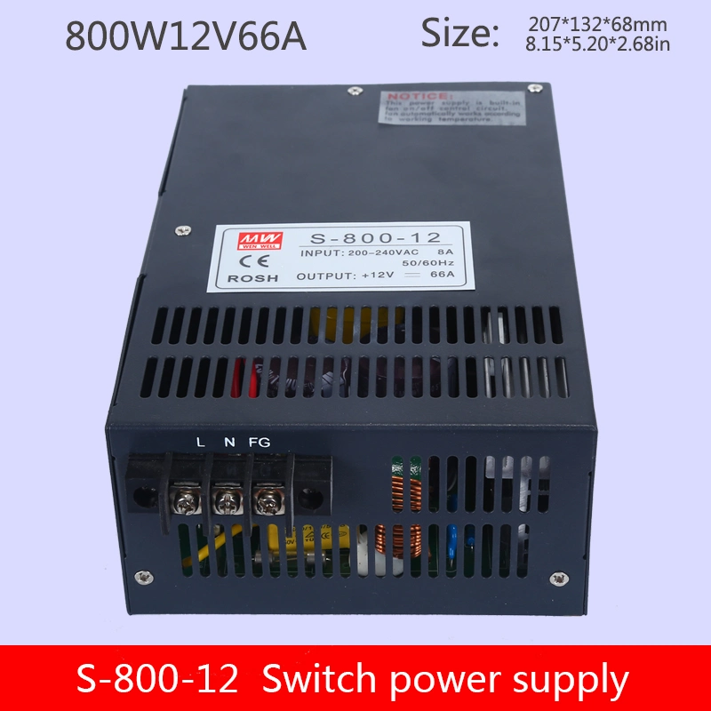 S-800-12V 66A DC Power Supply for LED Light