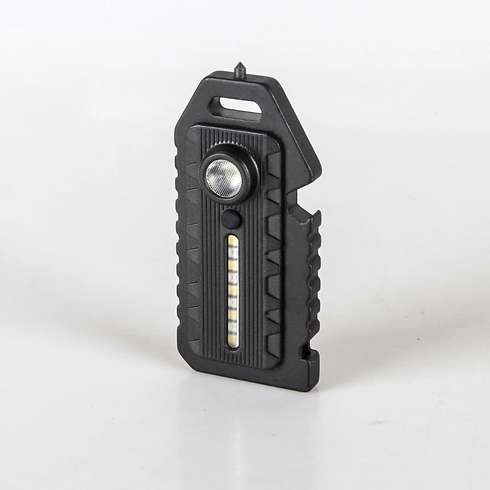 Yichen LED Rechargeable Keychain with Whistle Window Breaker with Magnet Base