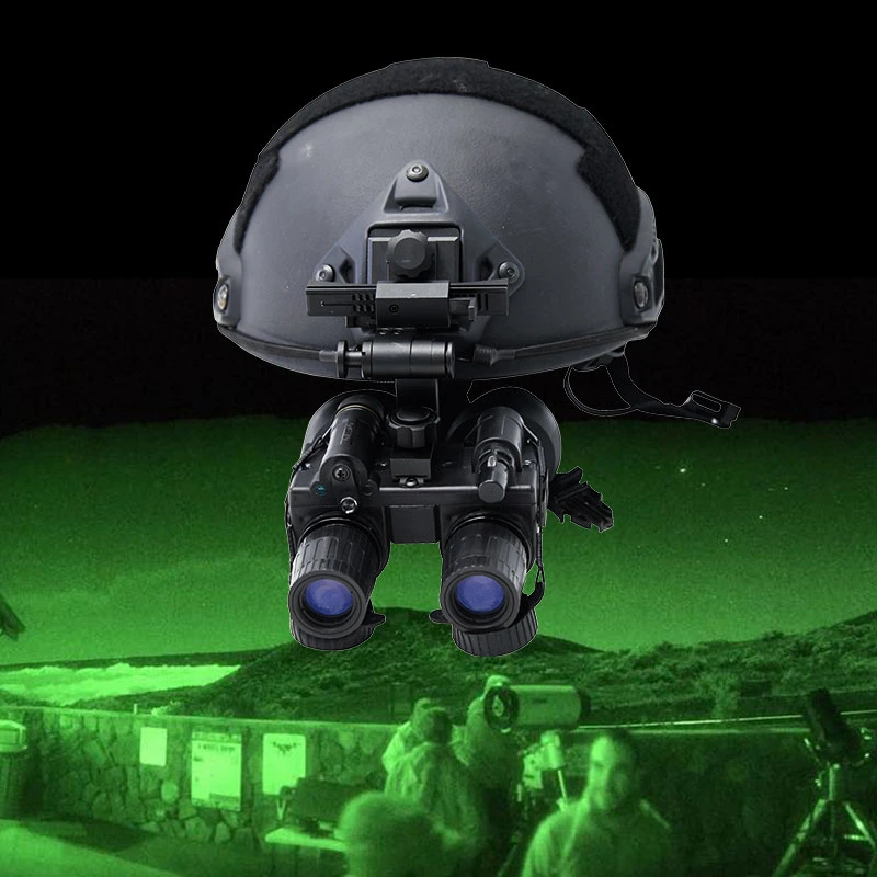 Casco táctico militar impermeable con telescopio de visión nocturna de largo alcance para soldado