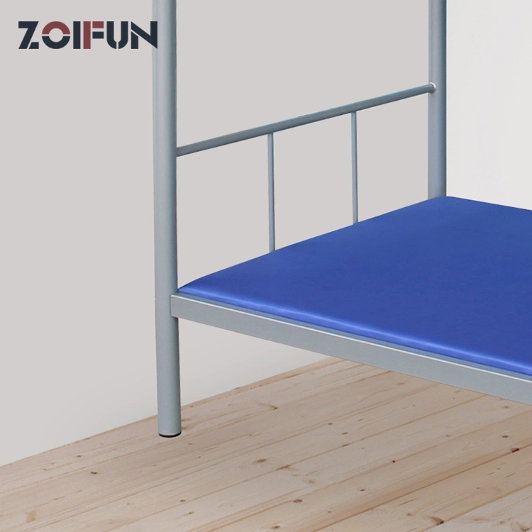 El mobiliario escolar Zoifun estudiante Loft cama tamaño doble Metal Dormitorio Litera cama de la escuela