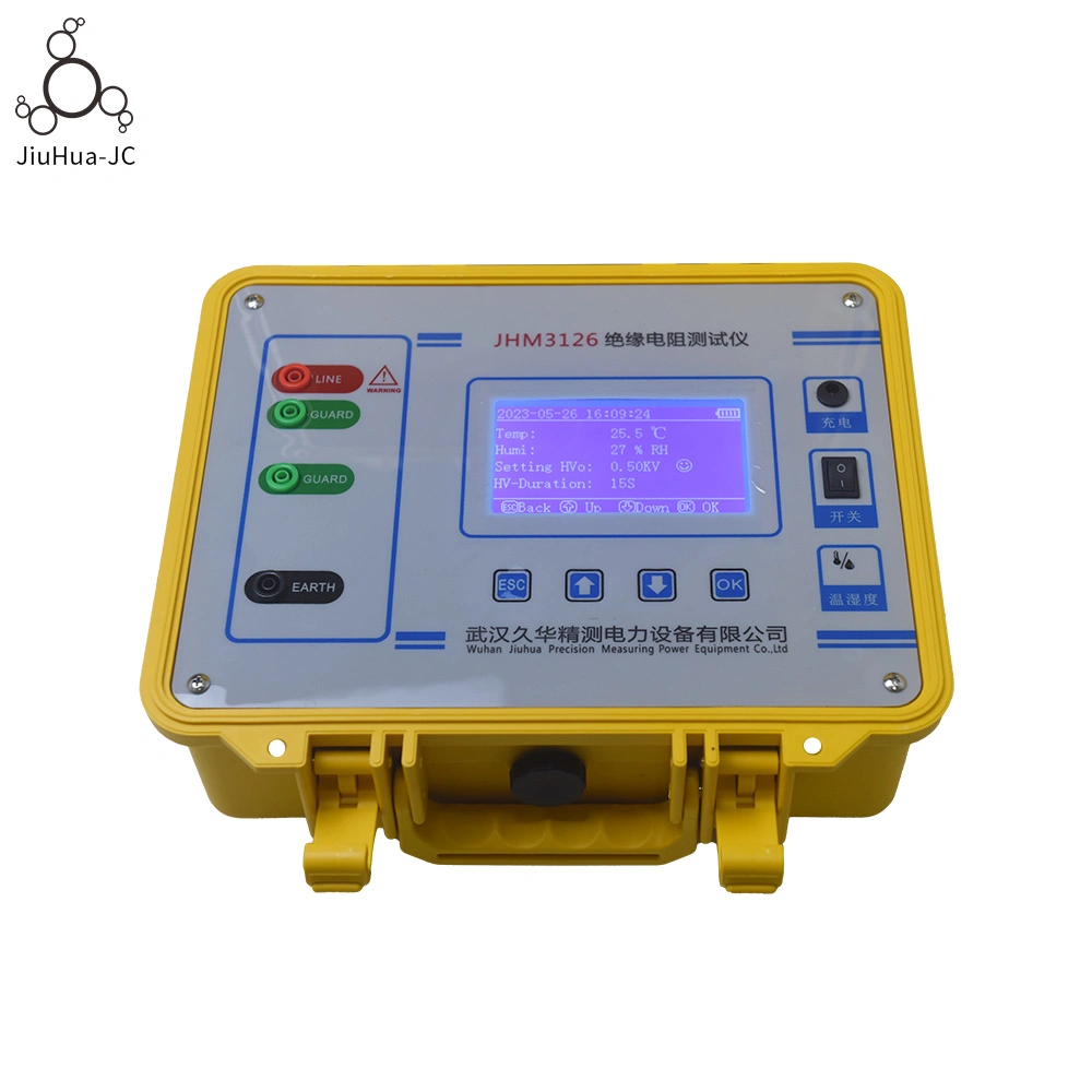 جهاز اختبار مقاومة عزل الكابل المحول إلى محول 5kv ميجا أوم متر