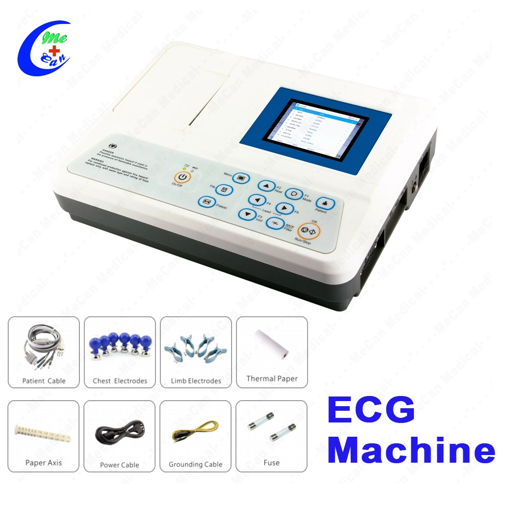 Médical numérique de haute qualité avec interprète 12 canaux EKG machine ECG portable