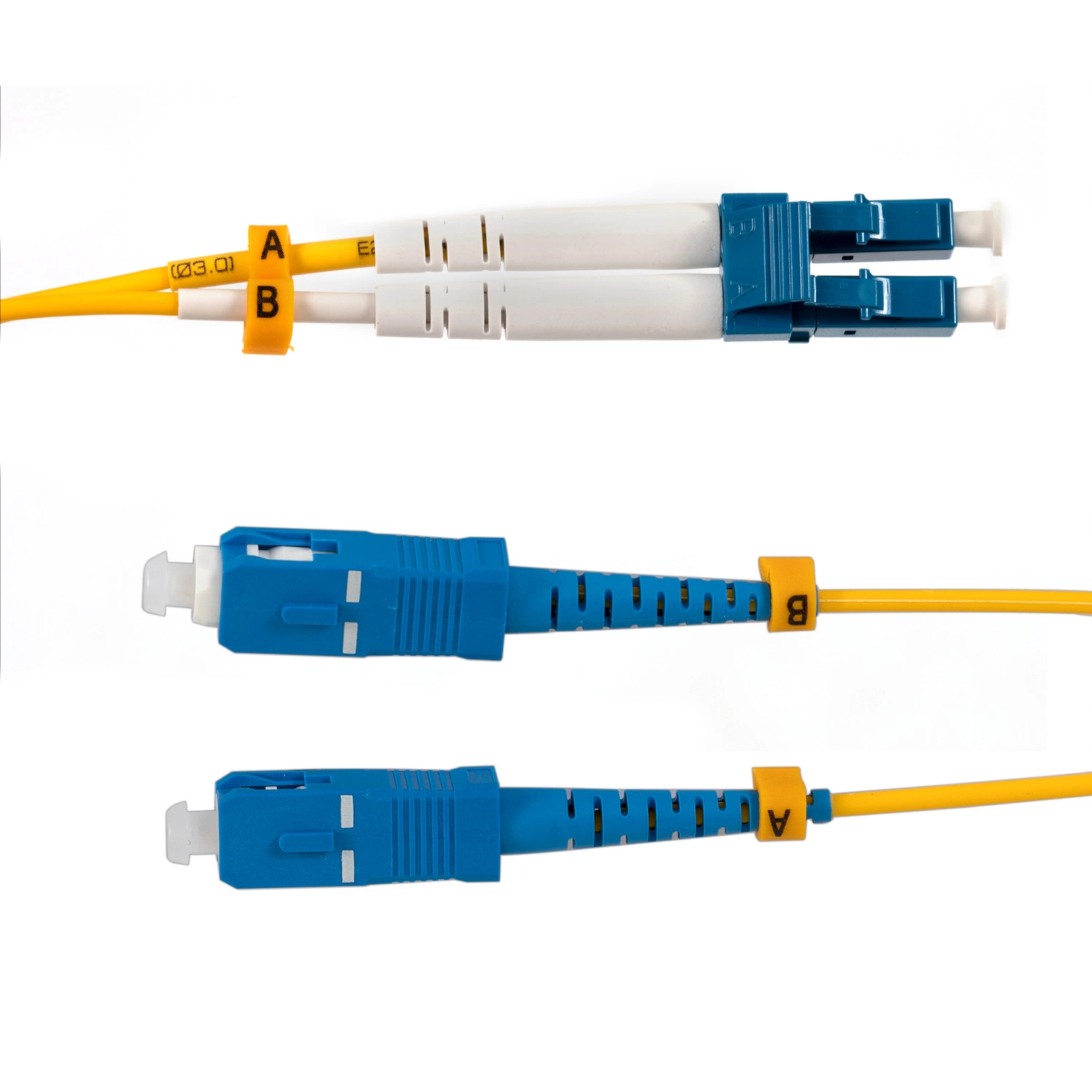 Fibra Óptica Cabo Jumper 2,0mm SC-LC/UPC APC Simplex modo único G652D venda quente single mode fiber optic patch Cor