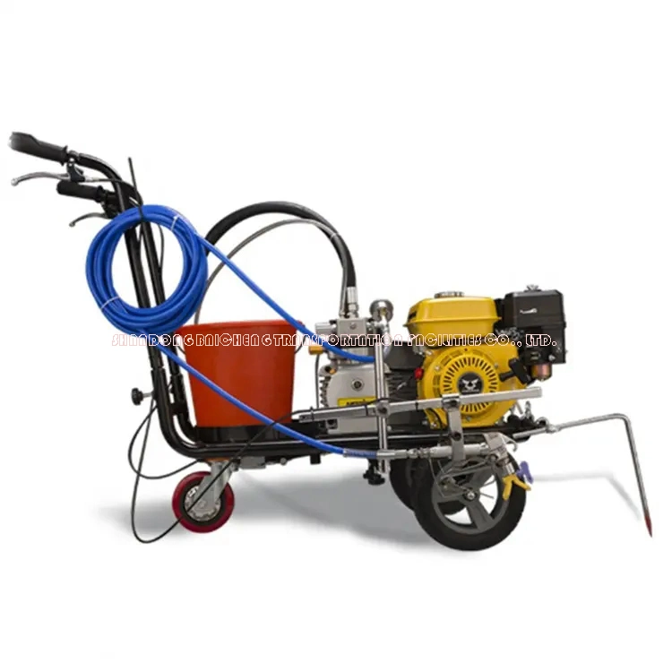 Hand Push Cold Paint Spraying Marking Traffic Line Road Painting Equipment Machine