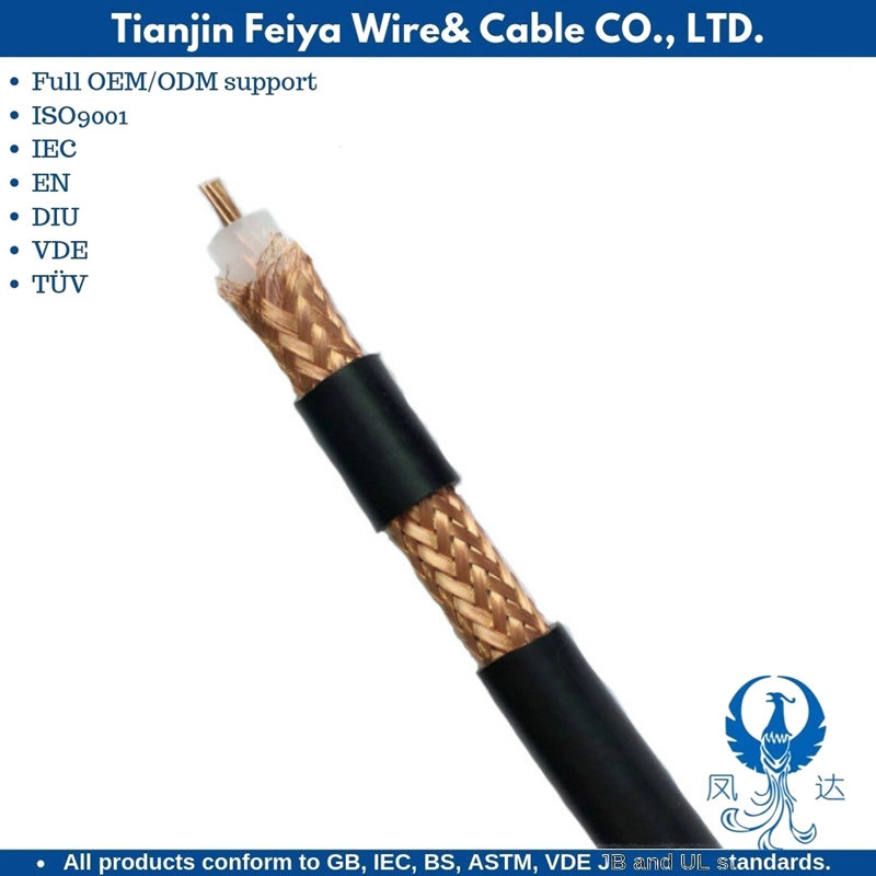 Coaxial UTP STP Transmission Line for Radio Frequency Signals Computer Network Sheild Communication Cable Rg59 RG6 Rg11 Rg174 Control Cable