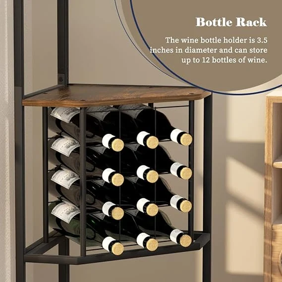 Bar Cabinet Wine Rack for Living Room