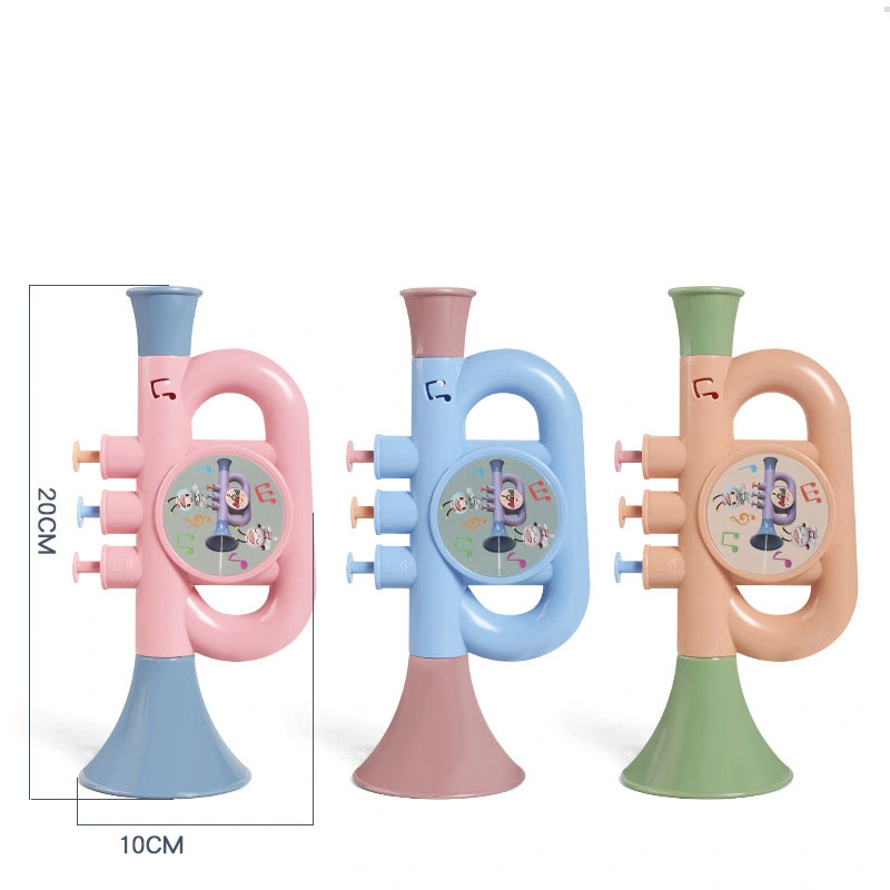 Children's Small Trumpet Toy Cartoon Plastic Musical Instrument Baby Music Toy