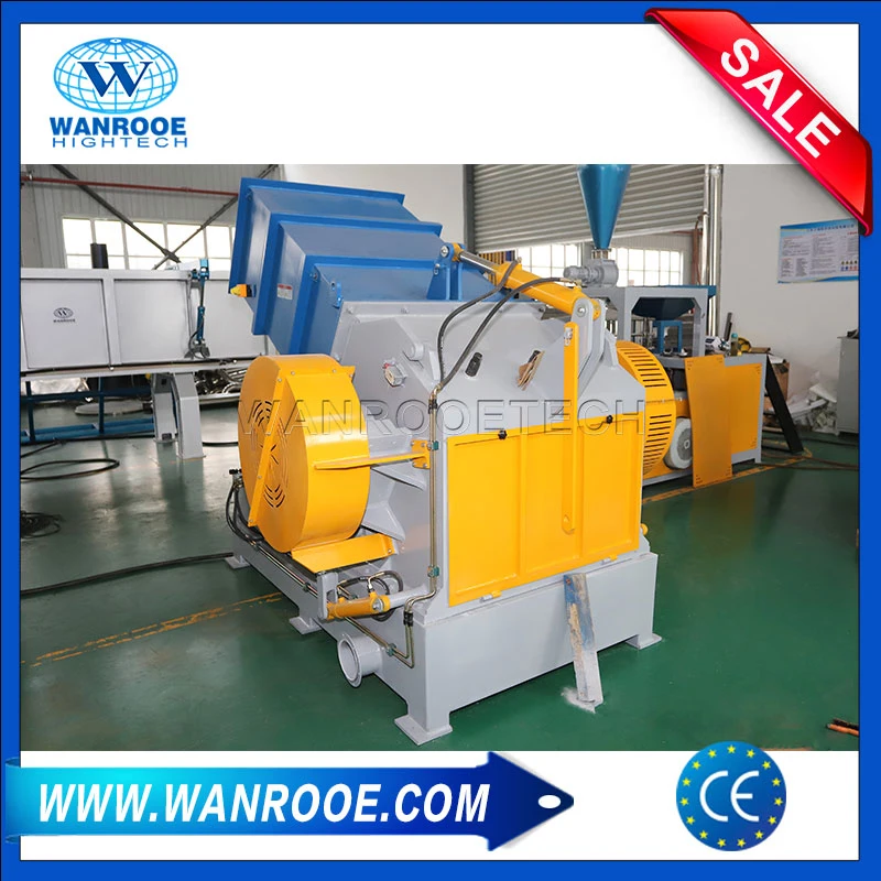 100-2000kg/H Plastic PVC Pipe Sheet Profile Recycling Crusher Machine