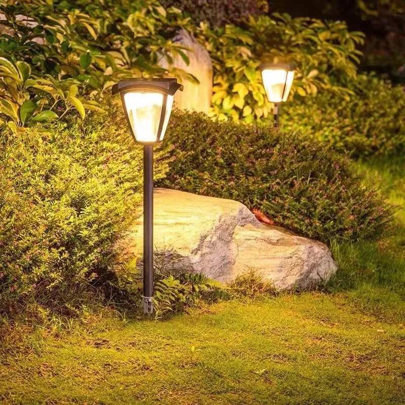 Отличное Высокое качество освещения сада Водонепроницаемый для использования вне помещений напольный светильник солнечной лужайке фонари