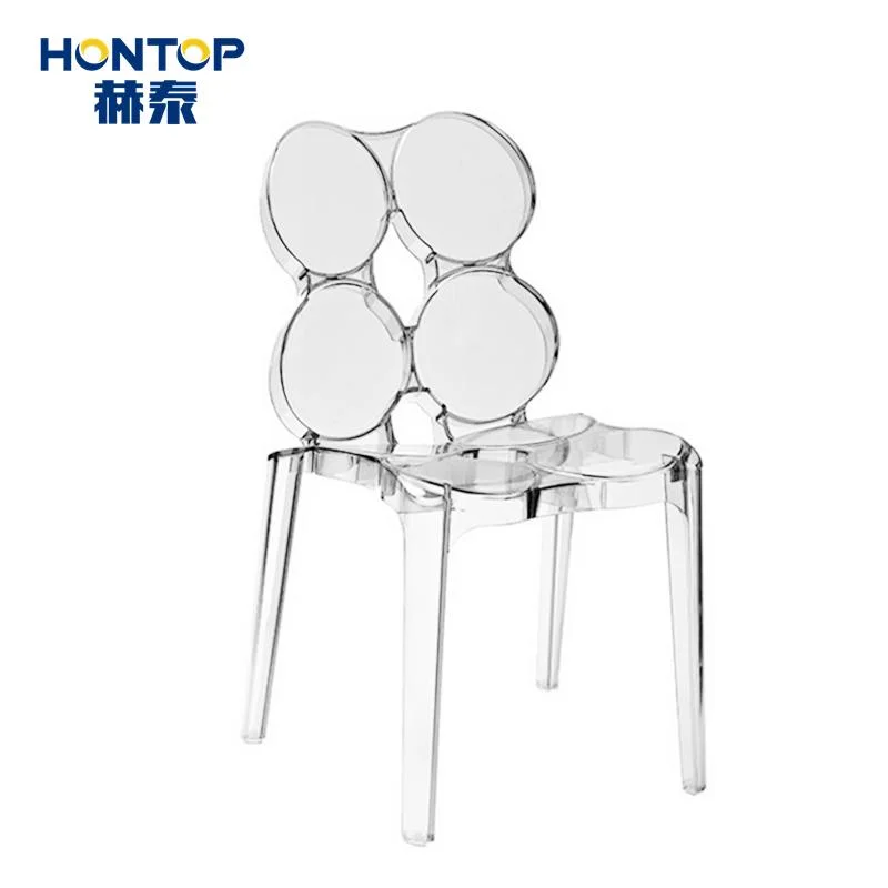 Morden Elegant Wedding Banquet Outdoor Restaurant PMMA Transparent Stackable Luxury Clear Dining Chair