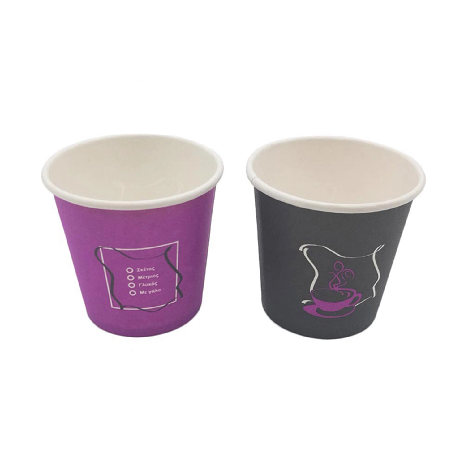 Multiple Colors Single Wall Paper Cups Disposable Cups Eco-Friendly Tableware