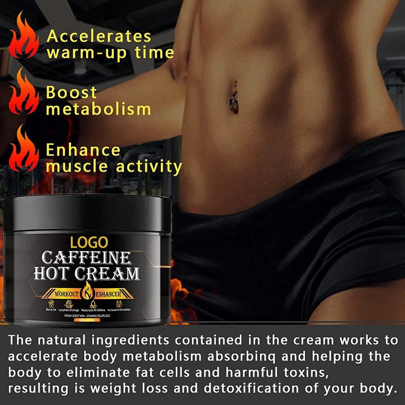 Slim crema anti celulitis orgánicos de pérdida de peso sin efectos secundarios 2 minutos antes de sudor caliente Fat Burner Gel de cafeína Hot Slimming Cream