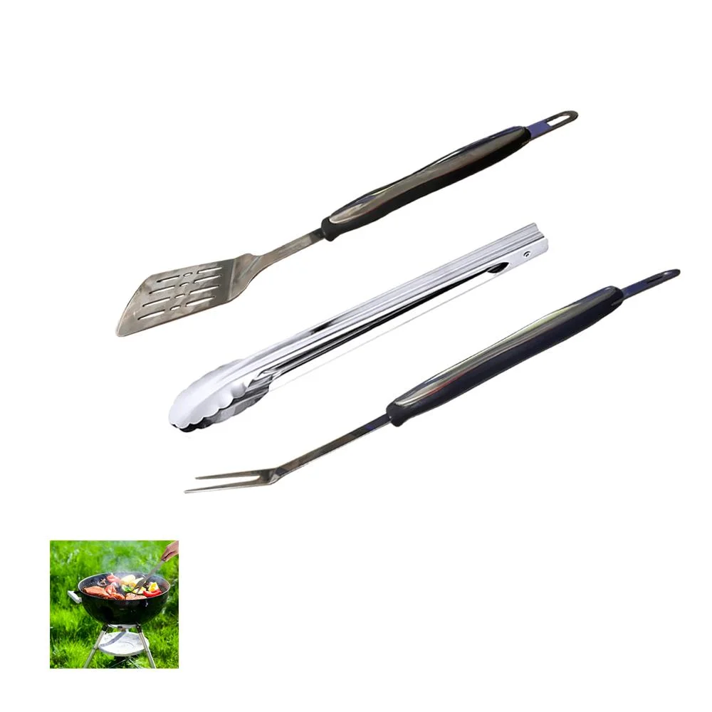 Stainless Steel Heat-Resistant Barbecue Set Roast Turning Tool 3 Pieces