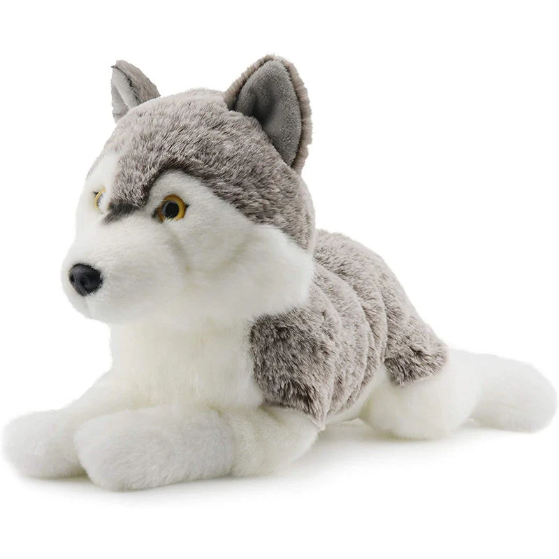 Comercio al por mayor Soft Wild Wolf Juguetes de Peluche Peluche mullidas Wolf juguete