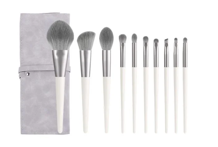 مجموعة أدوات فرشاة التركيب التجميلية 12PCS بالجملة Factory Direct Makeup Brush Kit مجموعة أدوات التجميلية في الشعر الصناعي