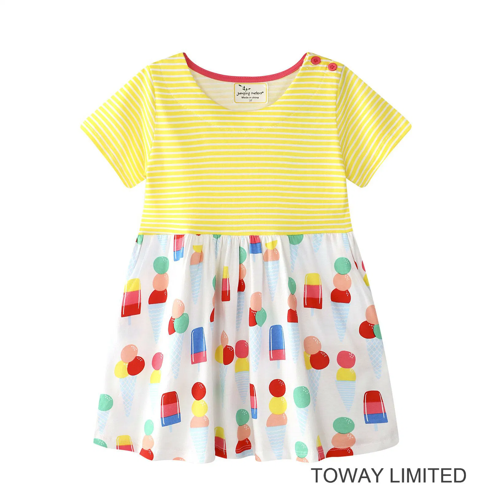 Cute Dots Balloon Gril's Dress Kids Summer Clothing