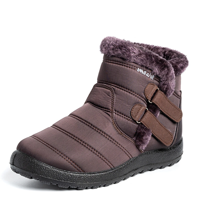 36-43 Fluffy Plush Calentador Fur Faux Cheap Zapatos impermeable Botas de nieve para mujer