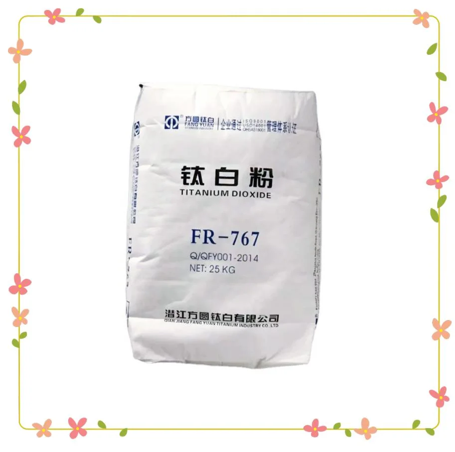 Titanium Dioxide Food Grade TiO2 Fr-767 Widely Used in Coating, Paint, Plastic, Rubber, Rapermaking, Ink, Decoration Materials