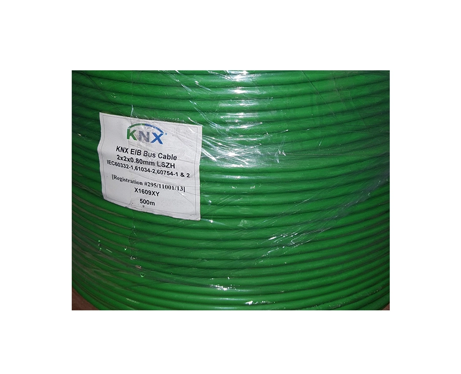 Bus de instalación europeo (KNX) Cable de PVC con apantallado general Hffr funda PE