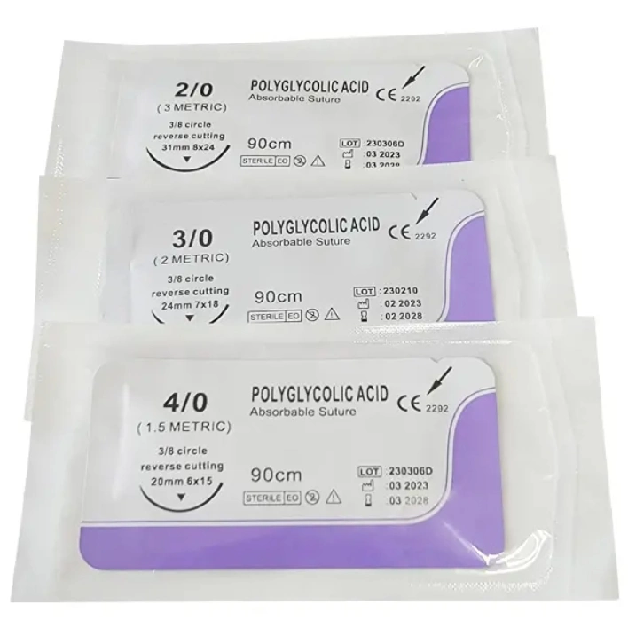 Suture Absorbable Different Types Suturas Quirurgicas Nylon Monofilament Vicry Surgical Sutures