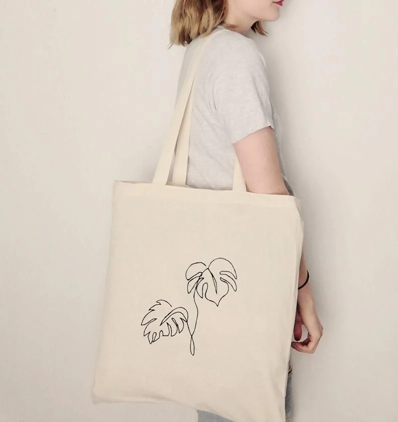 Customized Logo Organic Shopping Bag Natural Canvas Bag Original Cotton Bag with Logo