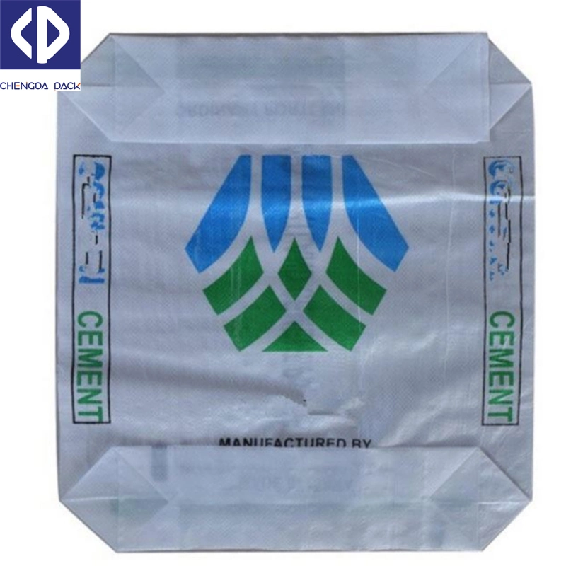 25kg 50kg Customized Waterproof Square Bottom Ad Star PP Woven Cement Flour Putty Powder Valve Bags