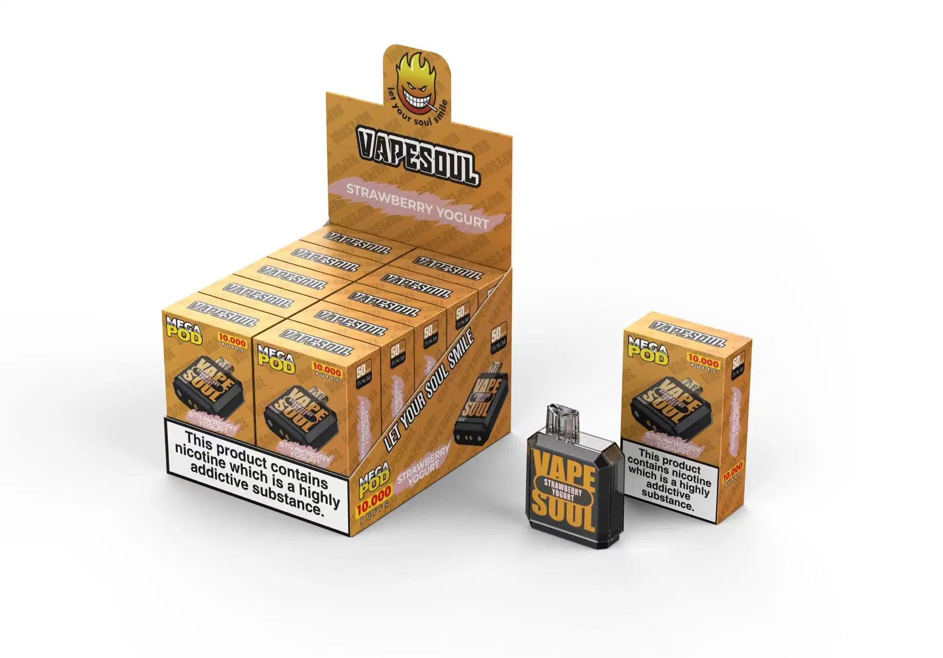 Vapesoul Mega 10000 Puffs Dubai Iran Turkey OEM ODM Changeable Recharegeable Vape Mesh Coil Replacement Wholesale E-Cigarette Pod Kit