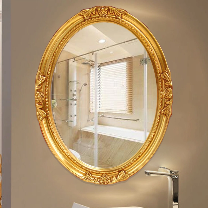 Hot Sale Factory Luxury Classic PU Mirror Frame for Bathroom Decoration