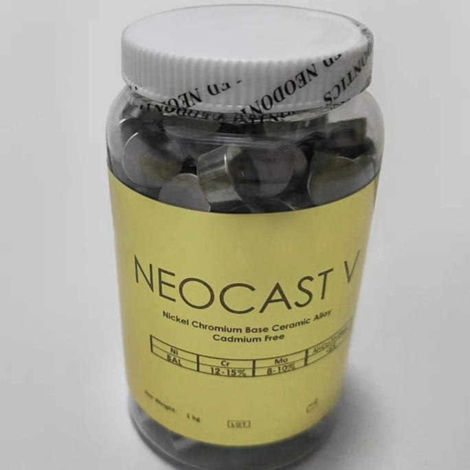 1000g Dental Lab Ceramic Alloy Casting Nickel Chrome with Be Metal Filling Neocast V