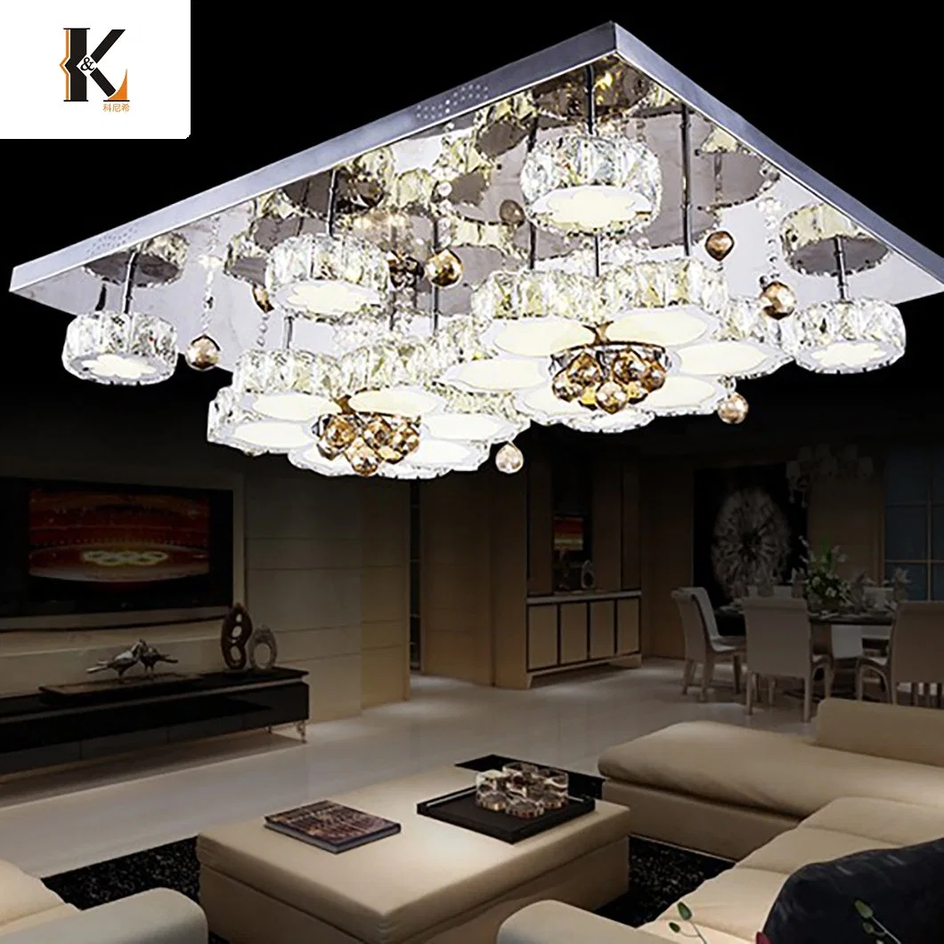 Crystal LED Chandelier Lighting Living Room China Modern Luxury LED Lustre Ball Home Crystal Ceiling Lighting