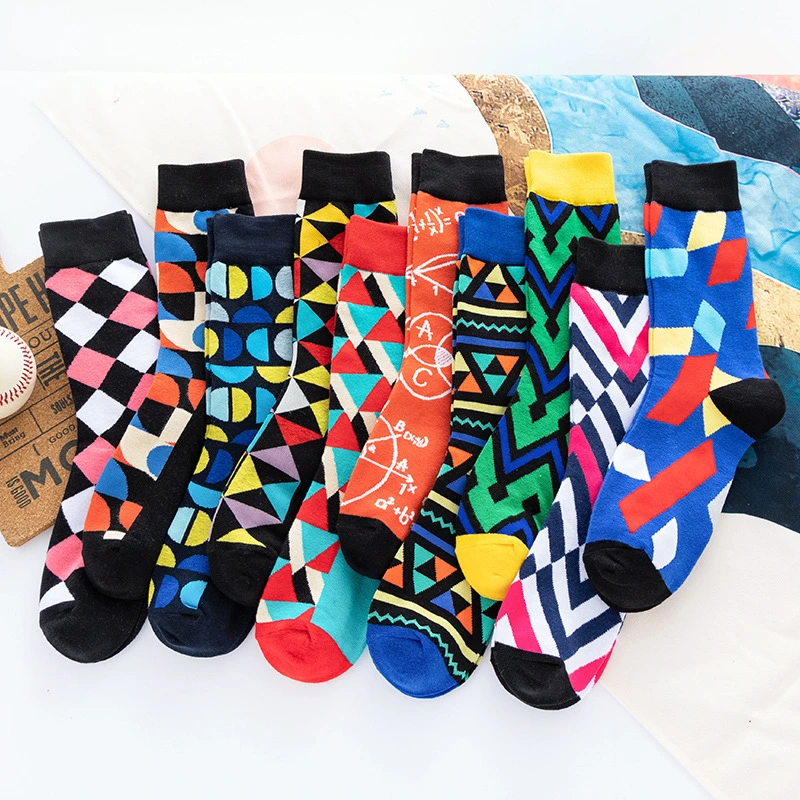 New Creative MID-Tube Starry Sky Animal Men's Street Trend Socks