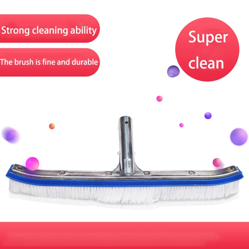 Pool Cleaning Polybasite Wall Brush Aluminum Brush Replacement with Ez Clip and Nylon Bristles for Pool Tile Walls Floors Wyz20121