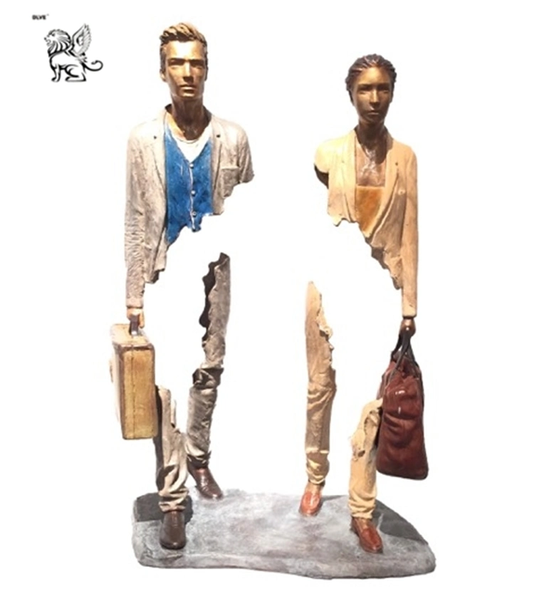 Абстрактного искусства Life-Size бронзовый Бруно Catalano пару скульптура Wholesales