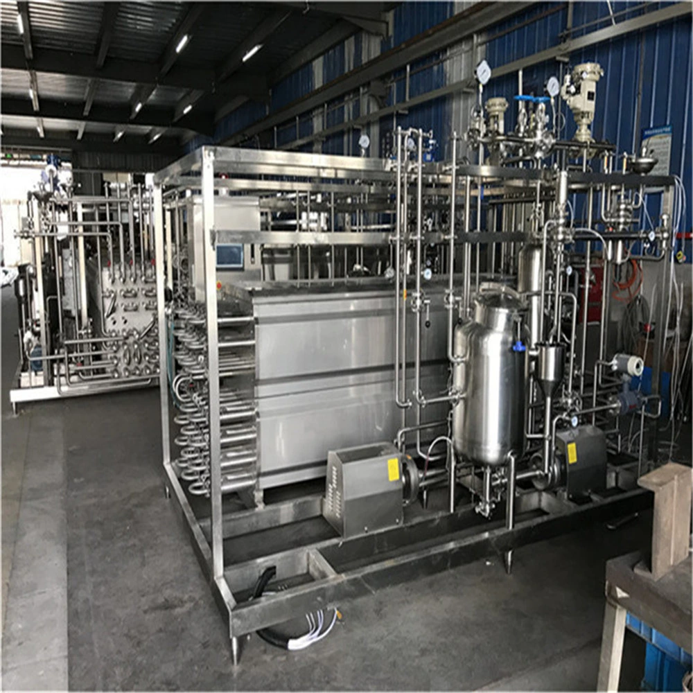 Sanitary Steam Full Automatic Flash Uht Tubular Sterilizer for PLC