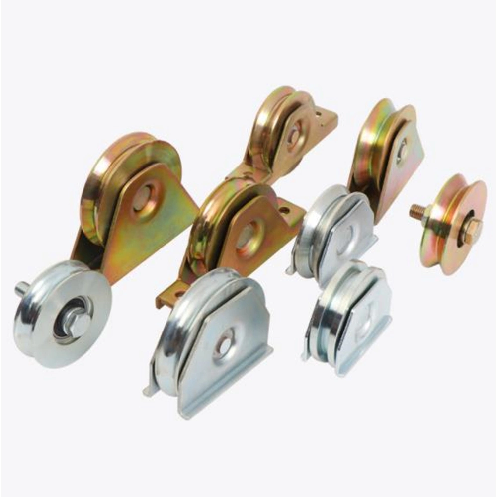 Y U V Groove Gate Wheel Industrial Door Track Caster Support All Customization Hardware Factory Direct Color Zinc Metal Heavy Duty Stable Sliding Gate Roller