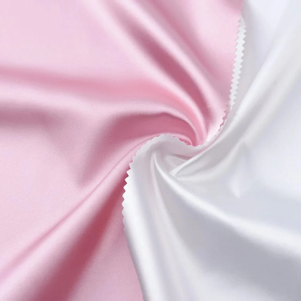 100% Polyester Stretch Mikado Duchess Satin Stoff Customized Pattern Satin Stoff Seide für Kleid Stoff für Kleider
