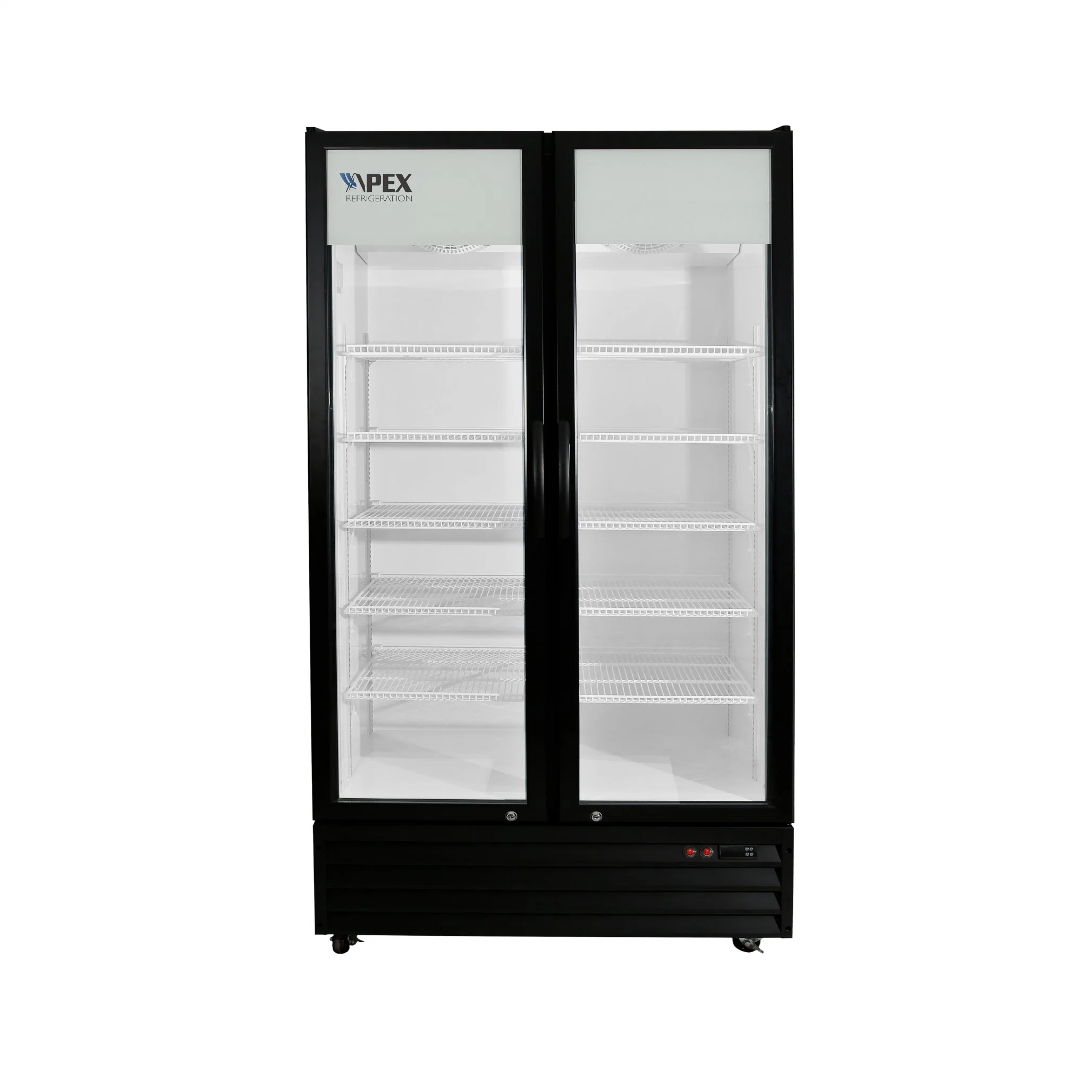 Drinks Fridge Beverage Bottle Cooler 880 L 4 Shelves Lockable Glass Hinge Door Temperature Range 0-10 Degree Cooler