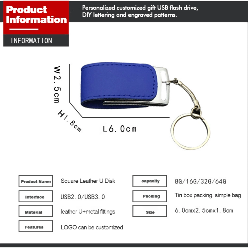 Comercio al por mayor de regalos publicitarios de alta velocidad USB Flash Drive U disco logotipo estampado de piel de Negocios de la unidad Flash USB.