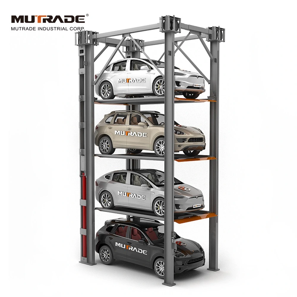 Mechanical Hydraulic 4 Post Car Rack Parking Lifts Equipment for Storage