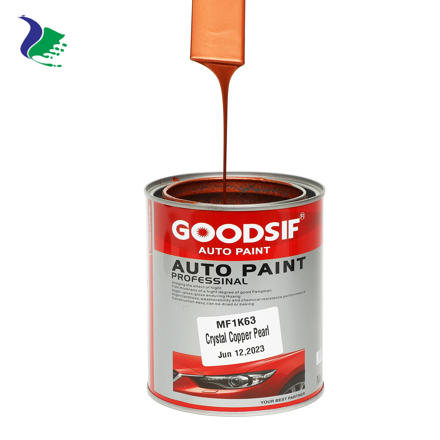 Asia Hot Sale Goodsif Brand Car Paint Acrylic Solvent Clearcoat Kit Auto Body Basecoat 1K Pearl Colour Automotive Refinish Paint