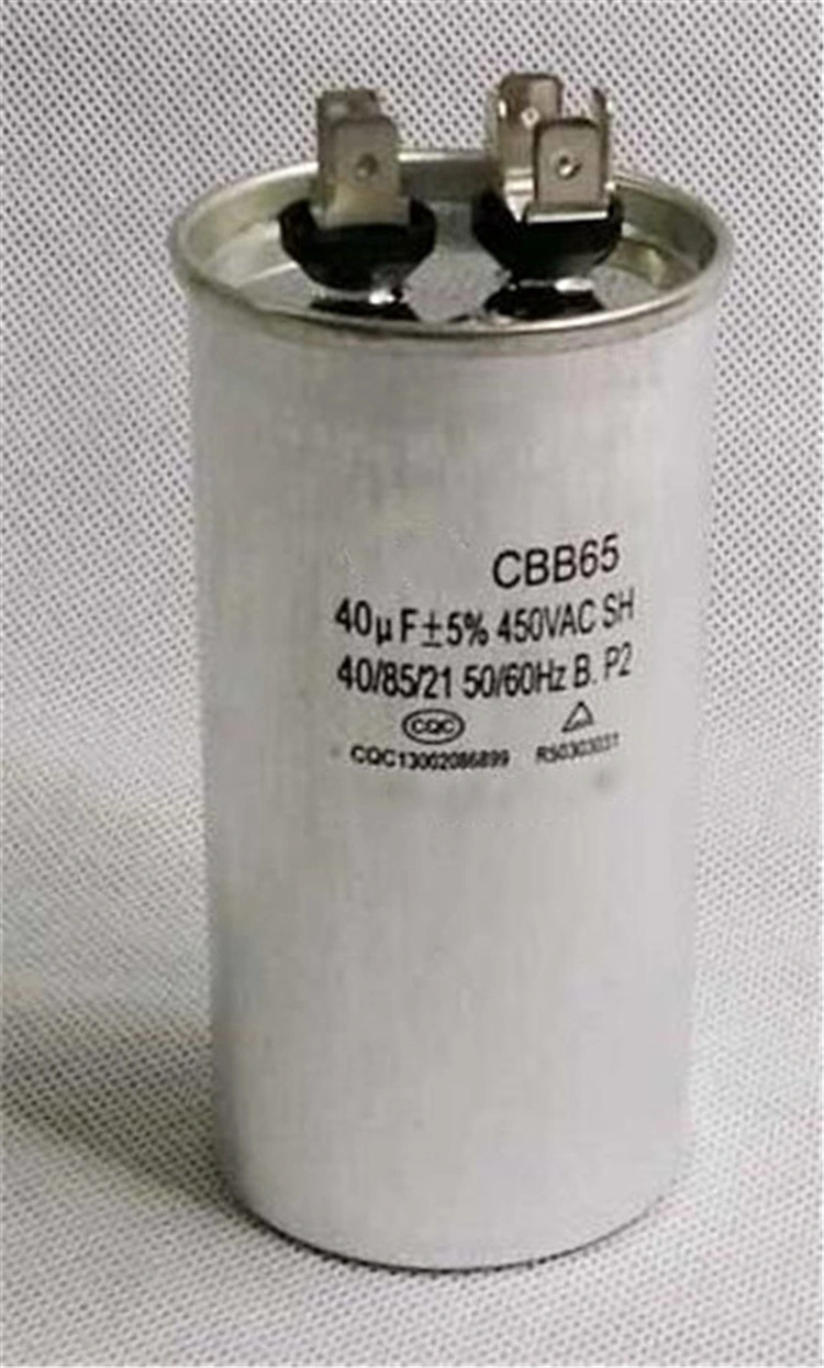 Cbb65 HVAC Motor Aluminum Capacitor Motor Start Capacitor